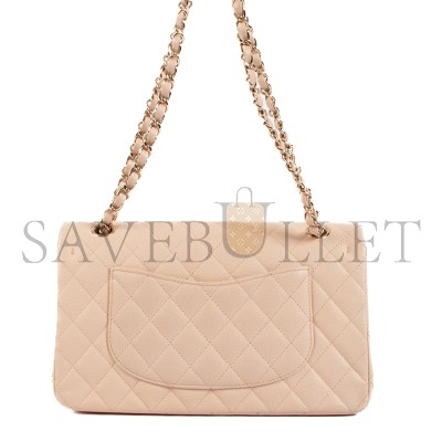 CHANEL LIGHT BEIGE MEDIUM CLASSIC FLAP BAG A01112 (25.5*15.5*6.5cm)